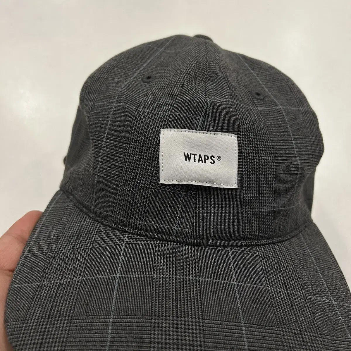 WTAPS 더블탭스 체크 6패널 볼캡 모자