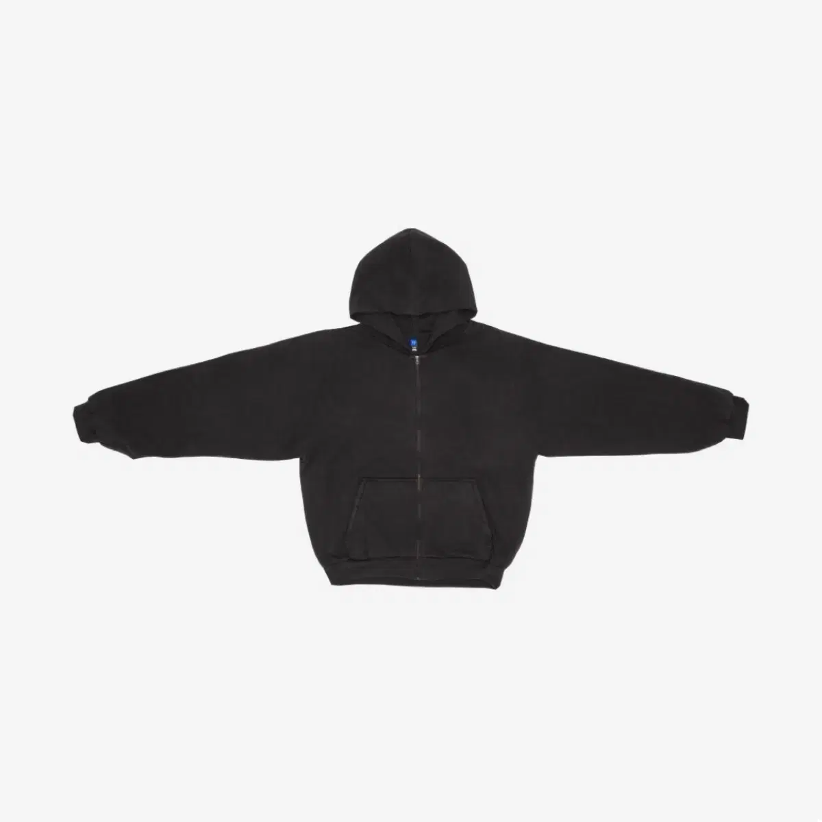 [M/let's do it] e.ji YZY zip-up hoodie black