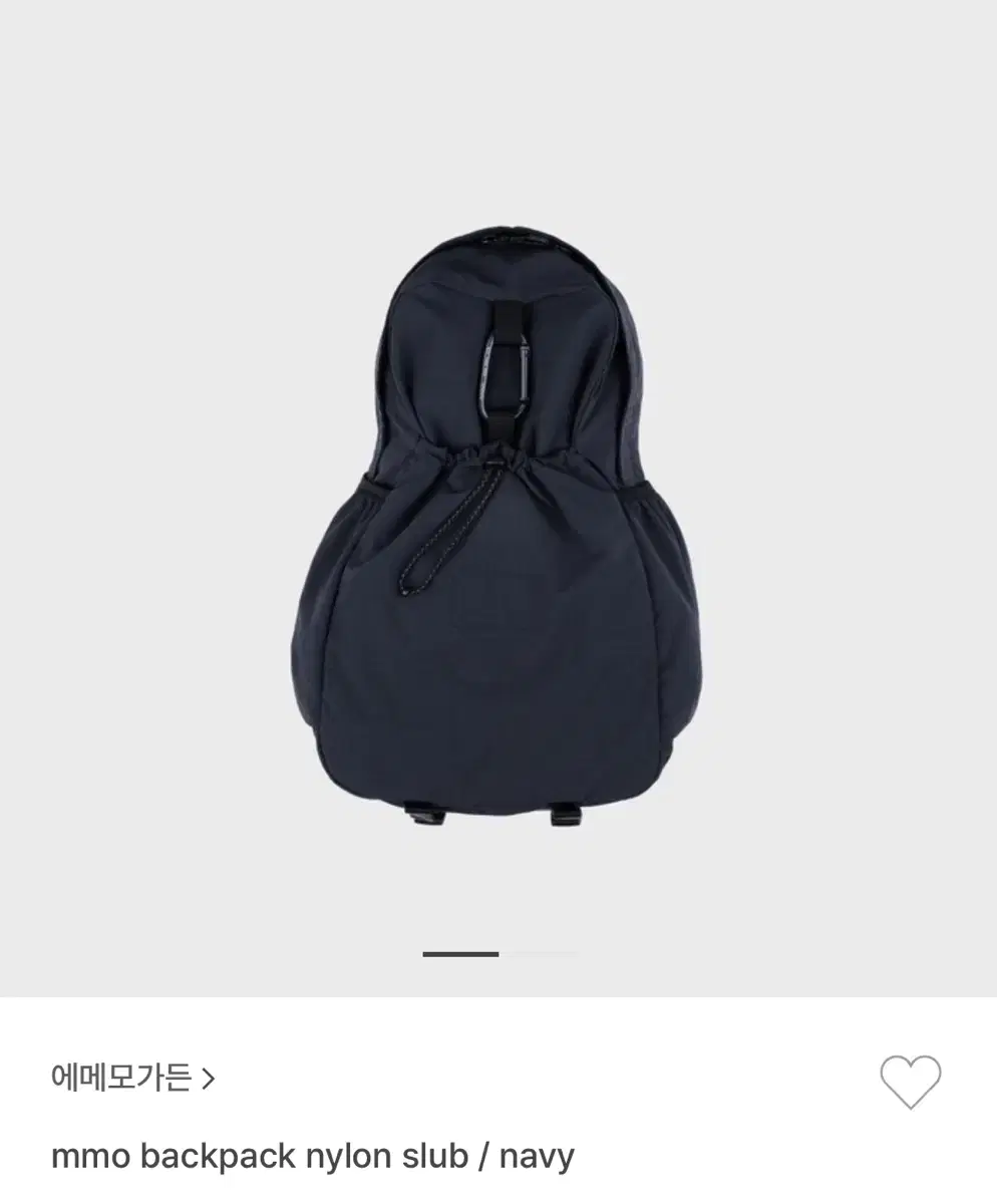 새상품) 에메모가든 백팩 네이비 85