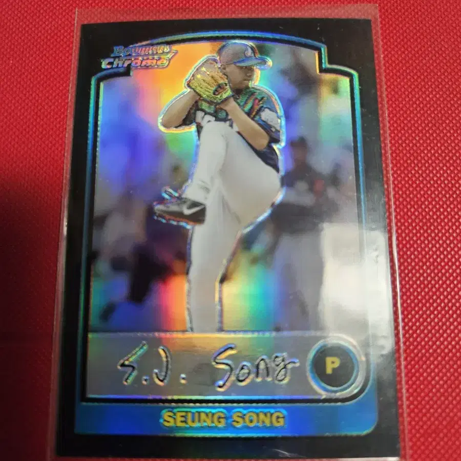 롯데 송승준 Bowman Chrome 리플렉터