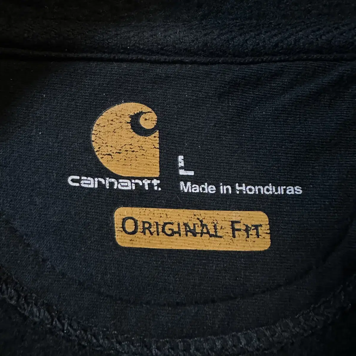 [L] 칼하트 CARHARTT 미드웨이트 오리지널핏 기모 후드티 블랙