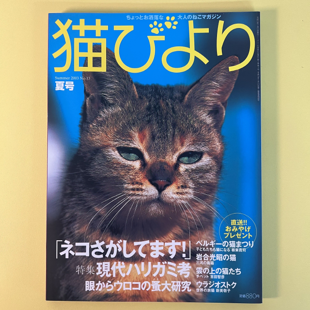고양이 잡지 네코비요리 2003-여름 반려동물 사진 화보 집사 네코 일본