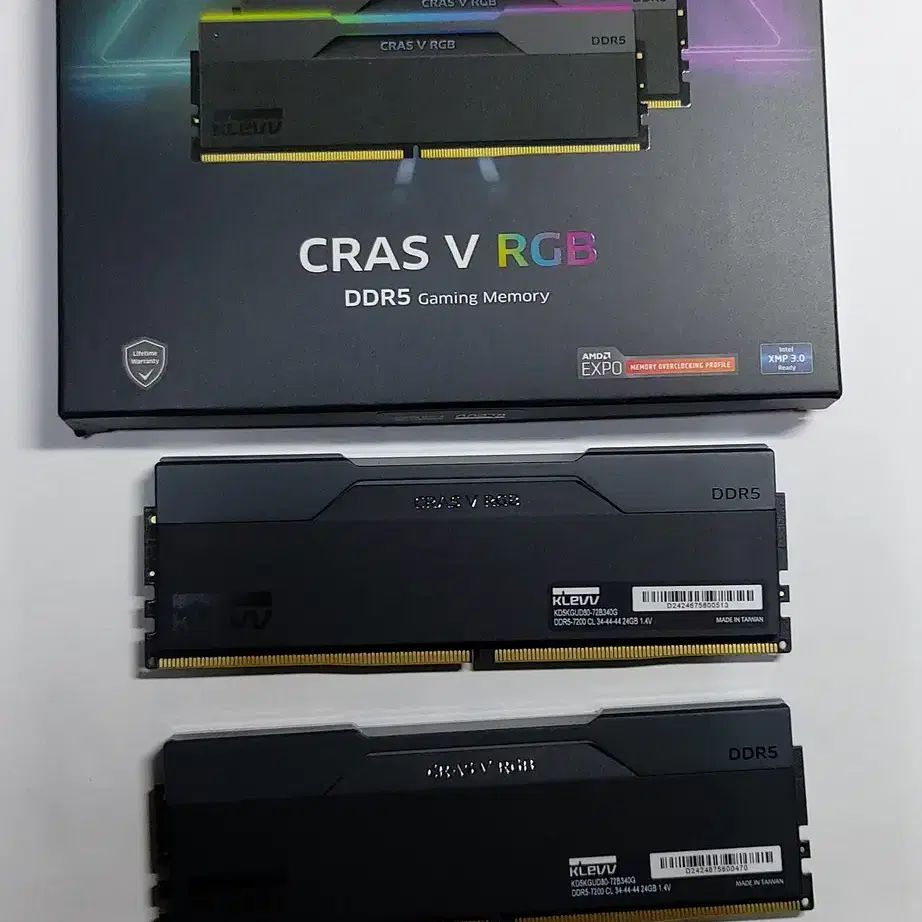 KLEVV RAM DDR5-7200 CL34 RGB 48GB 서린 판매