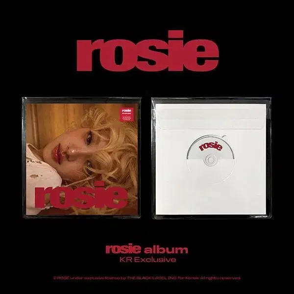 Today only)rosie sealed solo album wts KR version rosie pre-order benefitX sell photocard