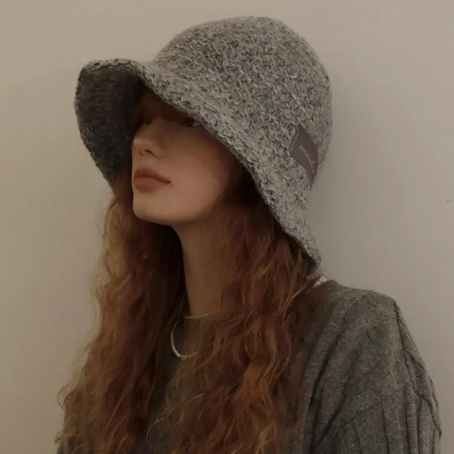 메르헨 버킷햇 Bocashi knit bucket hat