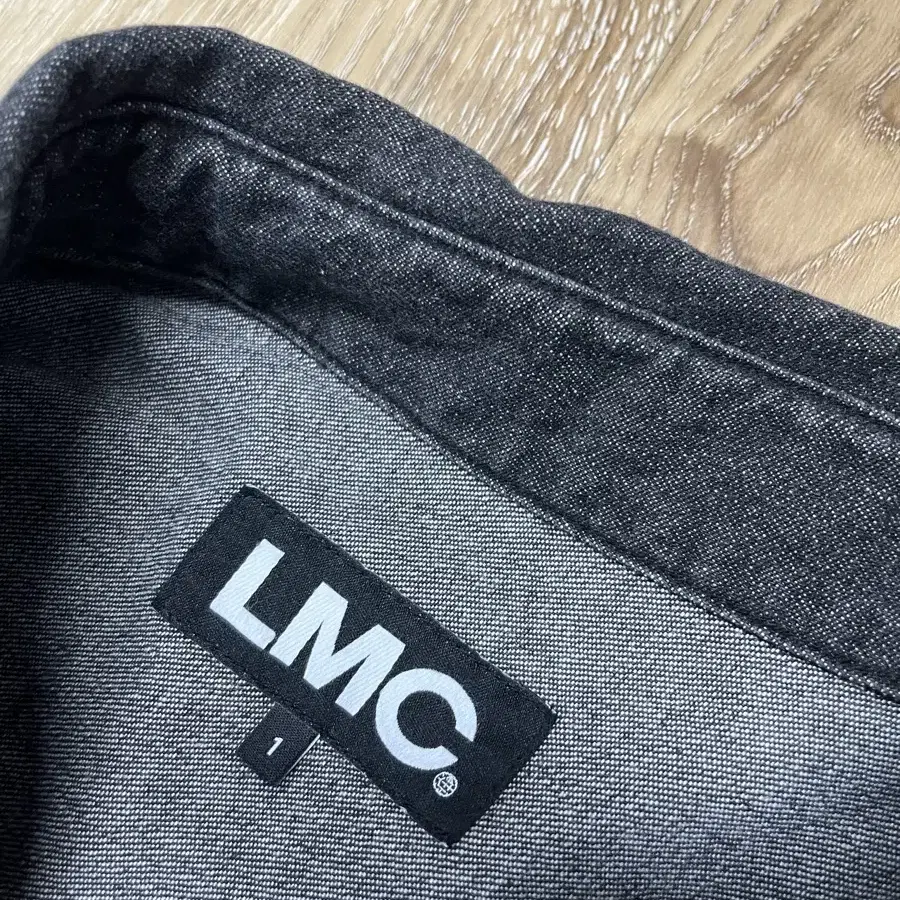 LMC 오버핏 블랙데님 셔츠 자켓