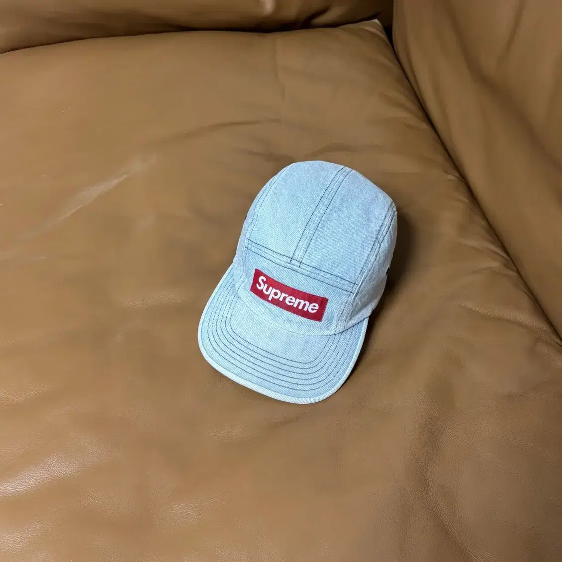 Supreme 슈프림 데님 캠프캡 모자 22fw Washed Denim