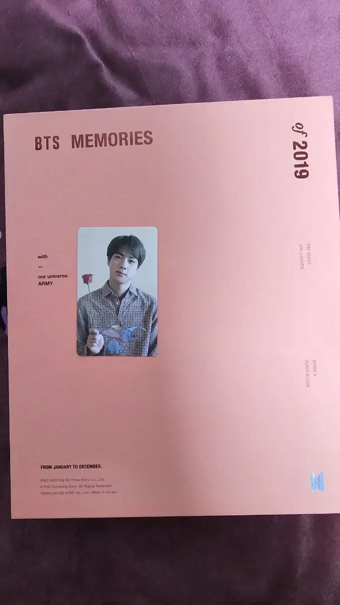 방탄 2019 메모리즈 석진 포카