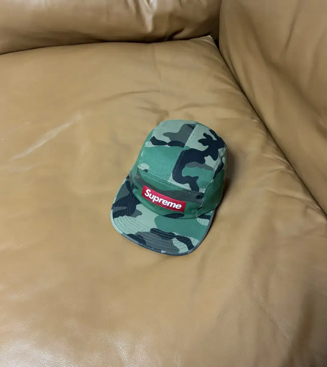 Supreme 슈프림 카모 캠프캡 모자 (Washed Camo)