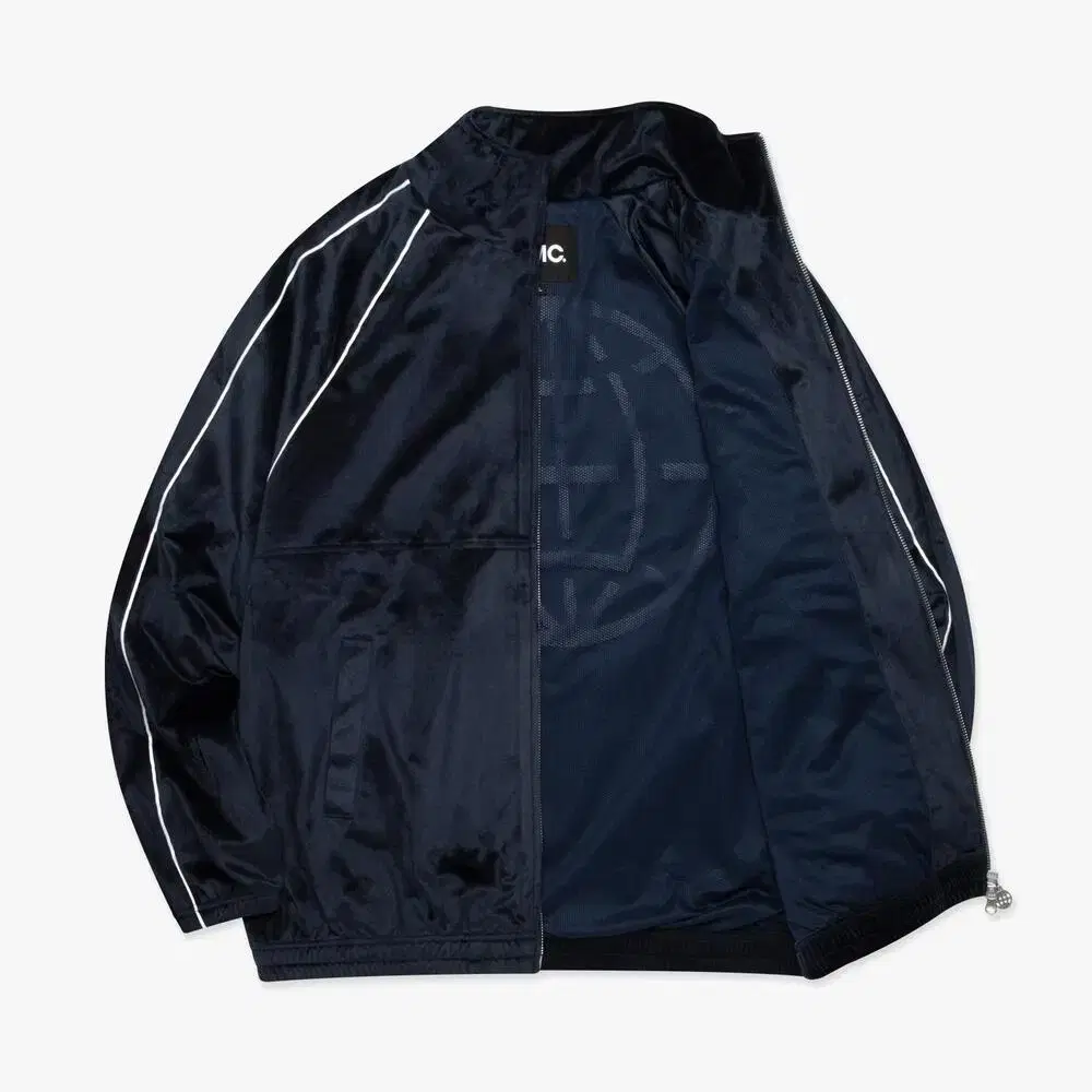 LMC VELOUR PIPING JACKET NAVY