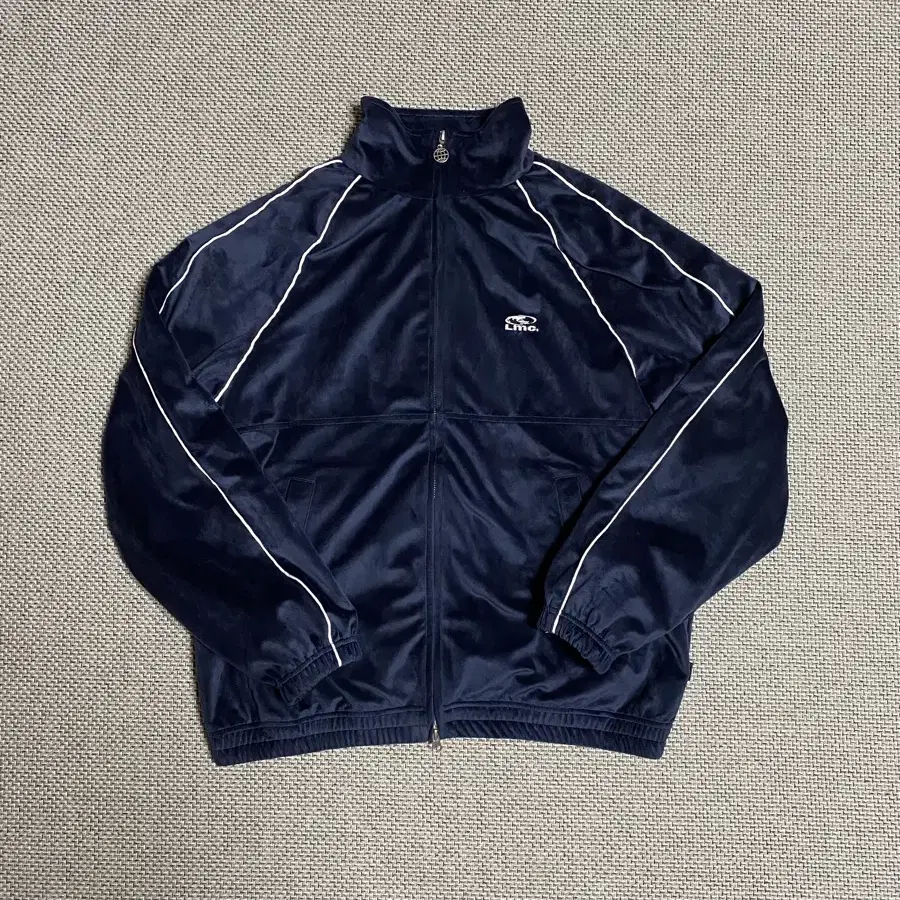 LMC VELOUR PIPING JACKET NAVY