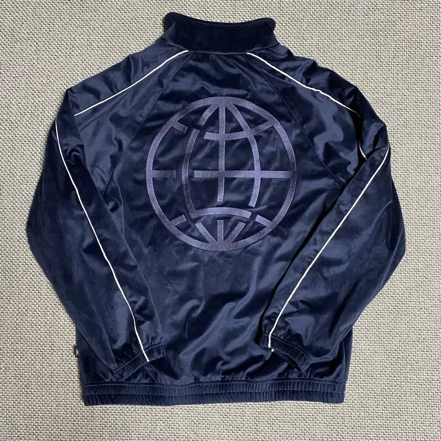 LMC VELOUR PIPING JACKET NAVY