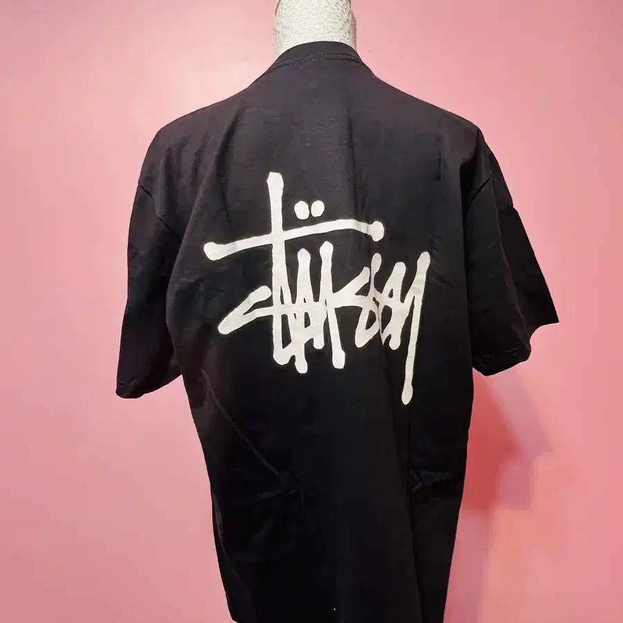 스투시 Basic Stussy Tee 1904870 블랙 라지