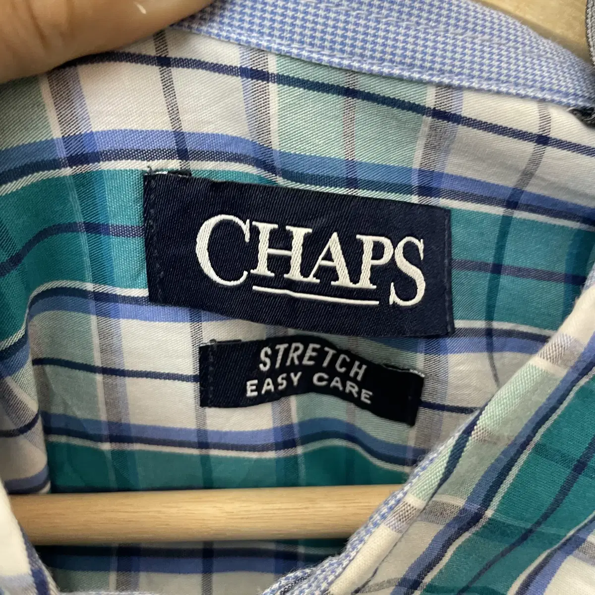 CHAPS 챕스 체크 원포켓 긴팔 셔츠 3XL