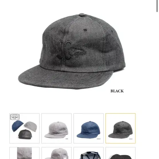 THE H.W. DOG & CO 도그앤코 WASHED BB CAP 블랙