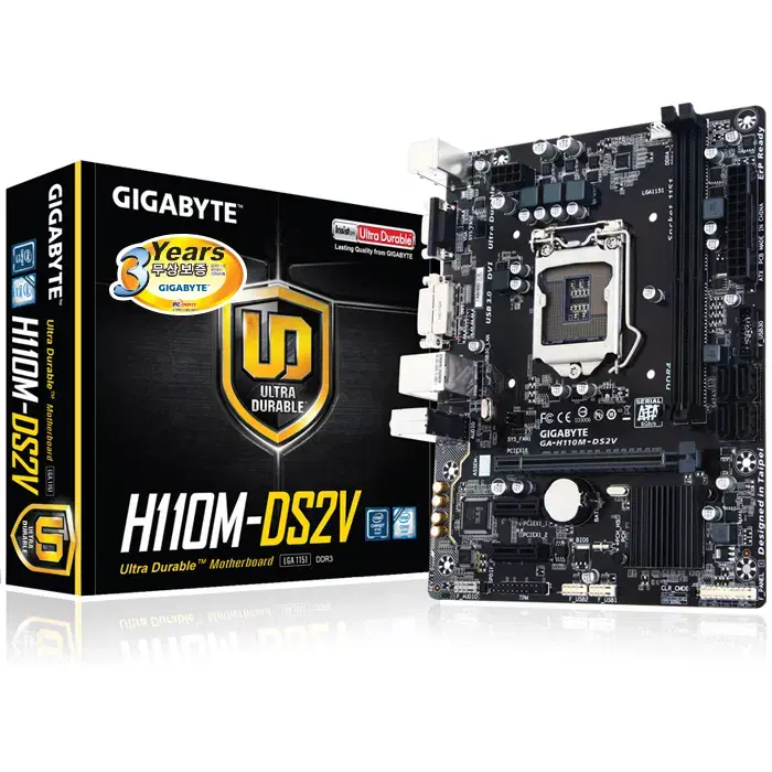 GIGABYTE H110M-DS2V 메인보드 팝니다. (기가바이트)