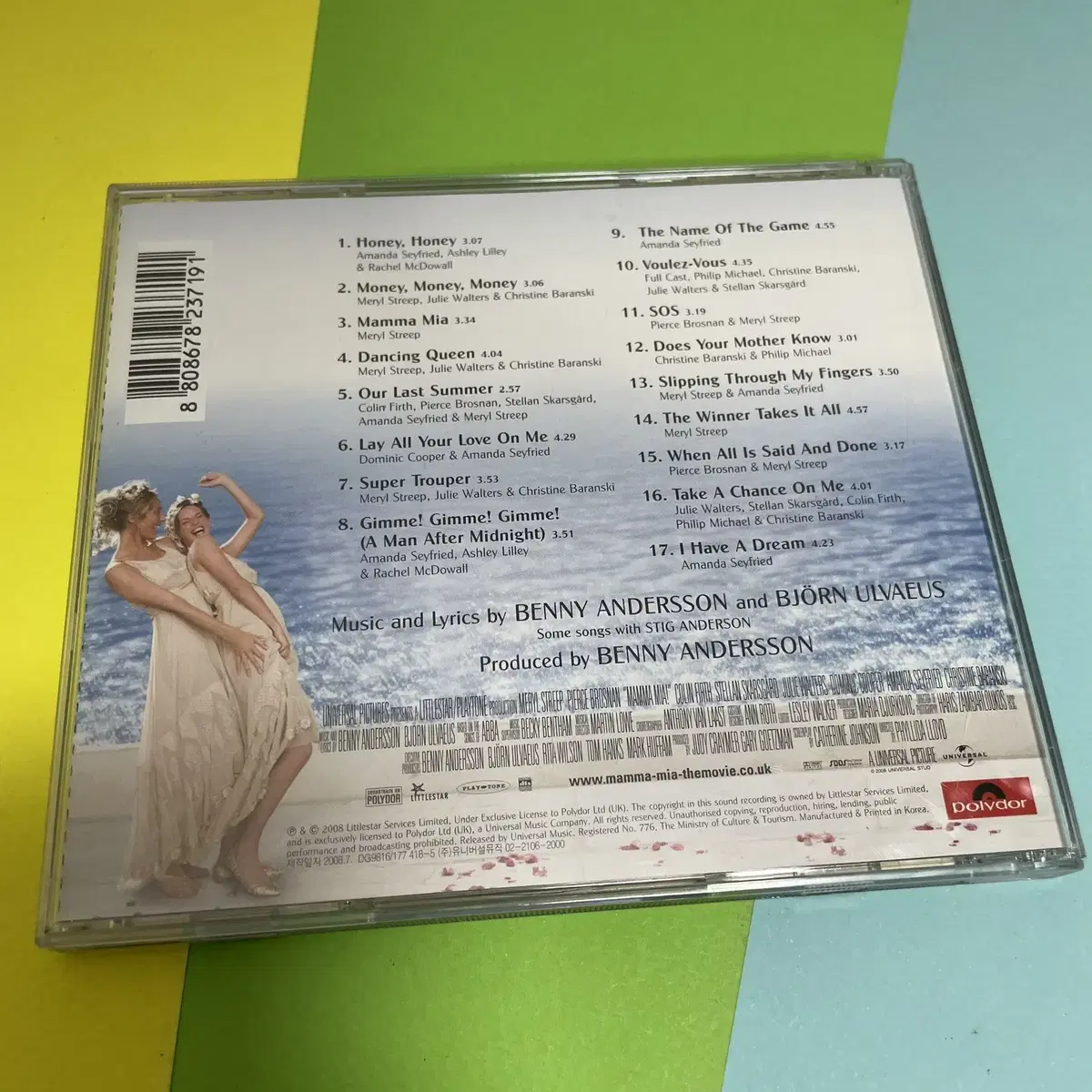 [중고음반/CD] 맘마미아 MAMMA MIA 영화음악 OST 아바