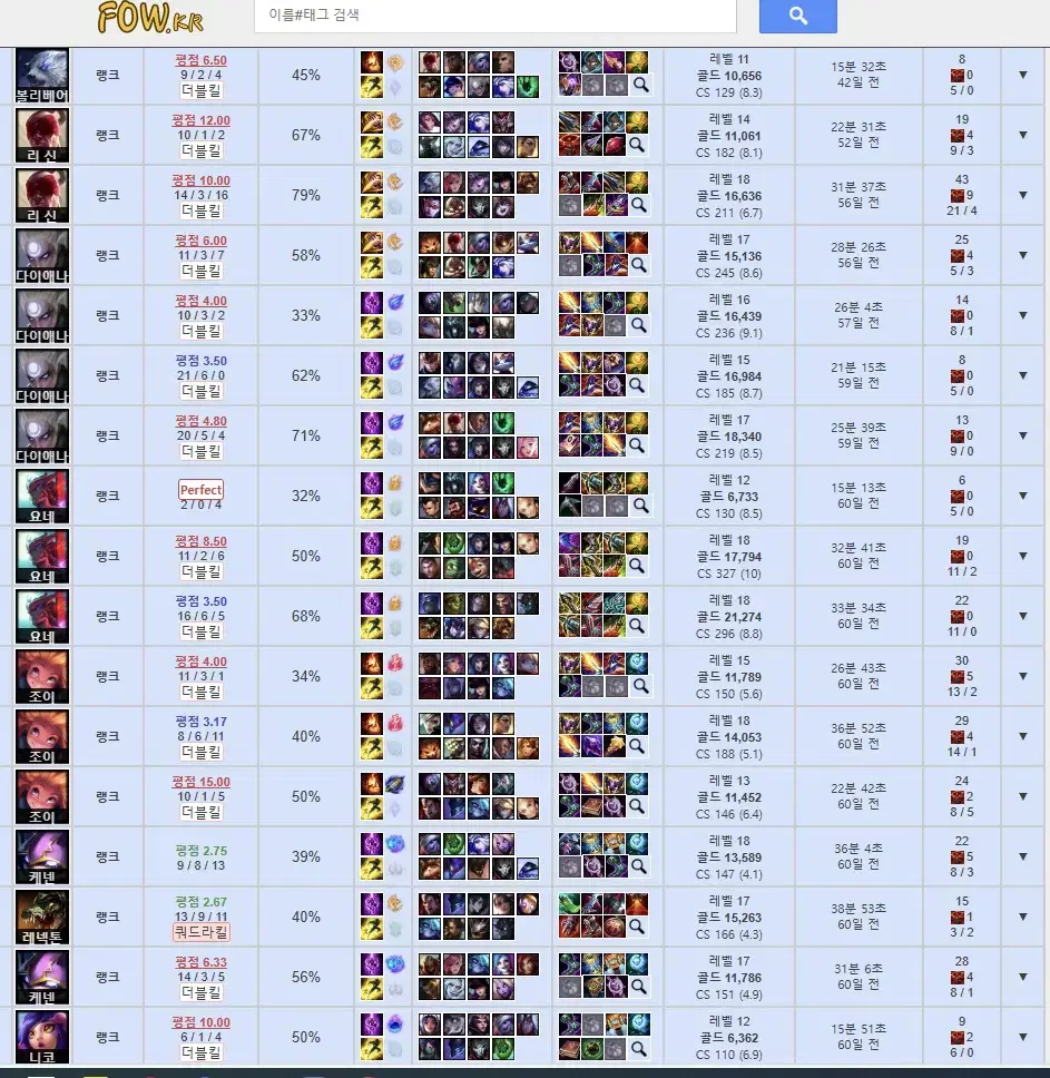 C1 후기1위 리그오브레전드 LOL 무사고챌린저 개인상점