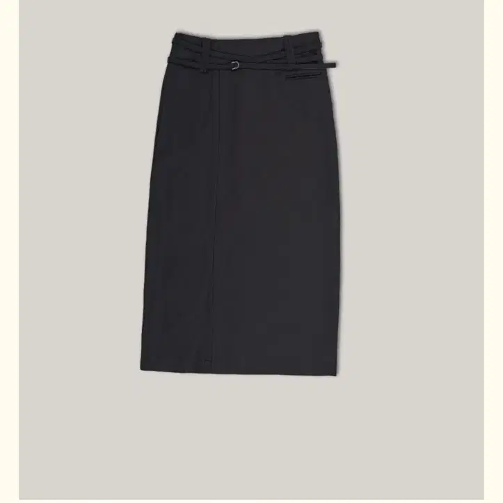 ouro belt slit skirt (charcol)