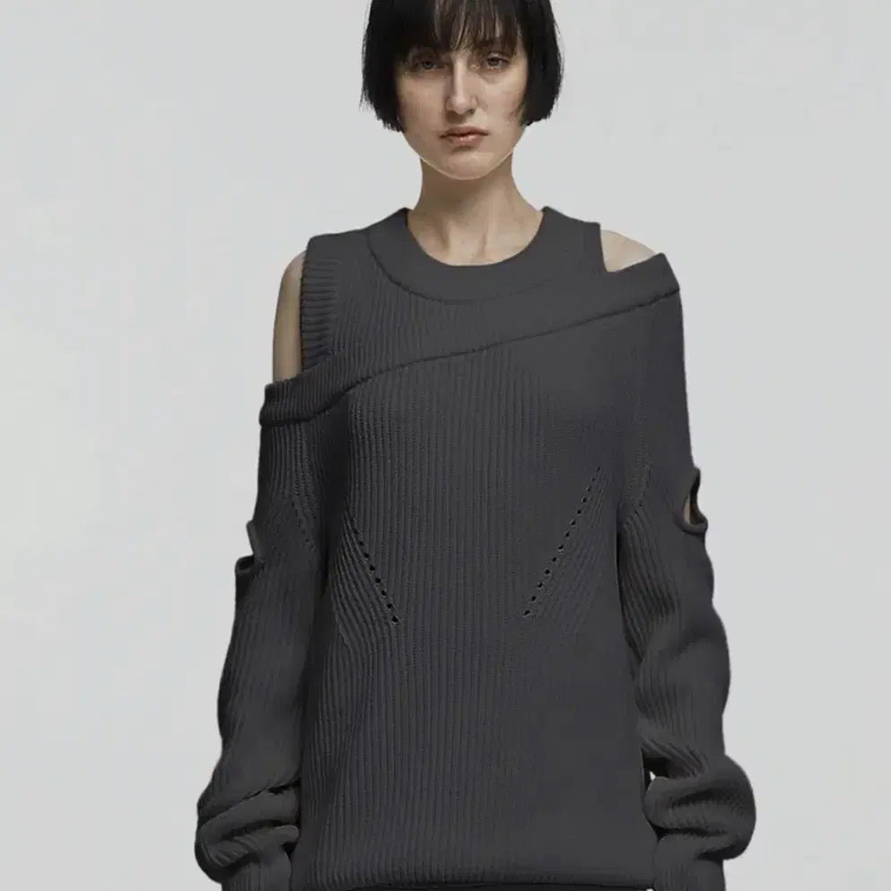 NACHE ASYMMETRIC LAYERED KNIT