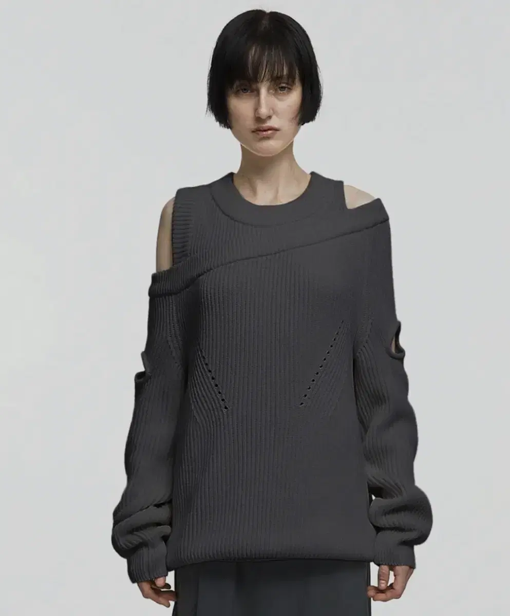 NACHE ASYMMETRIC LAYERED KNIT