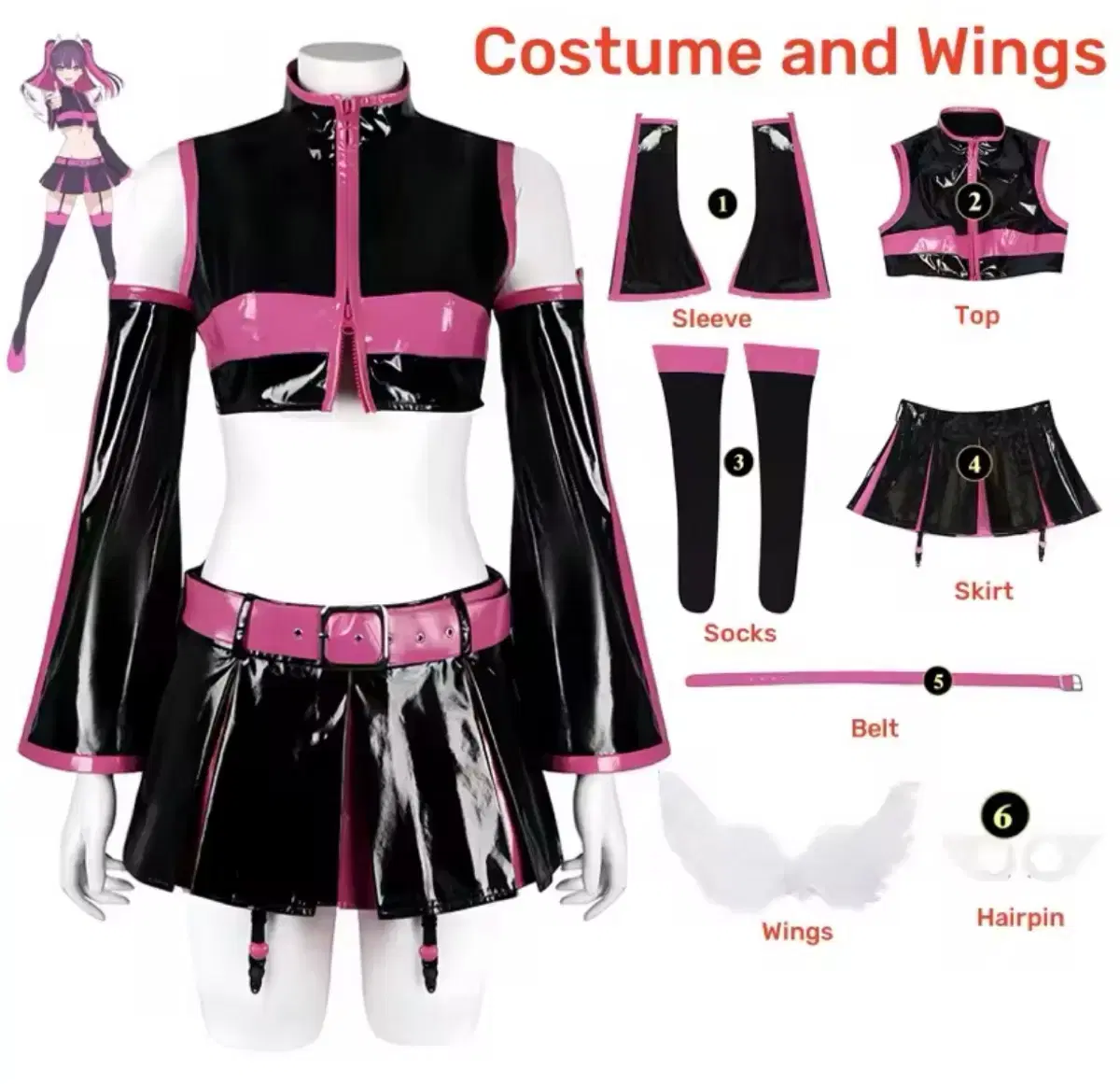 2.5D Temptation Mikaring Miriela Cosplay XS