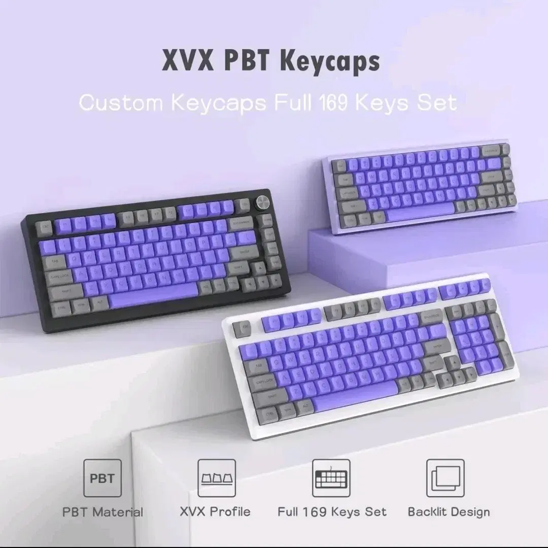 XVX PBT 보라색 키캡