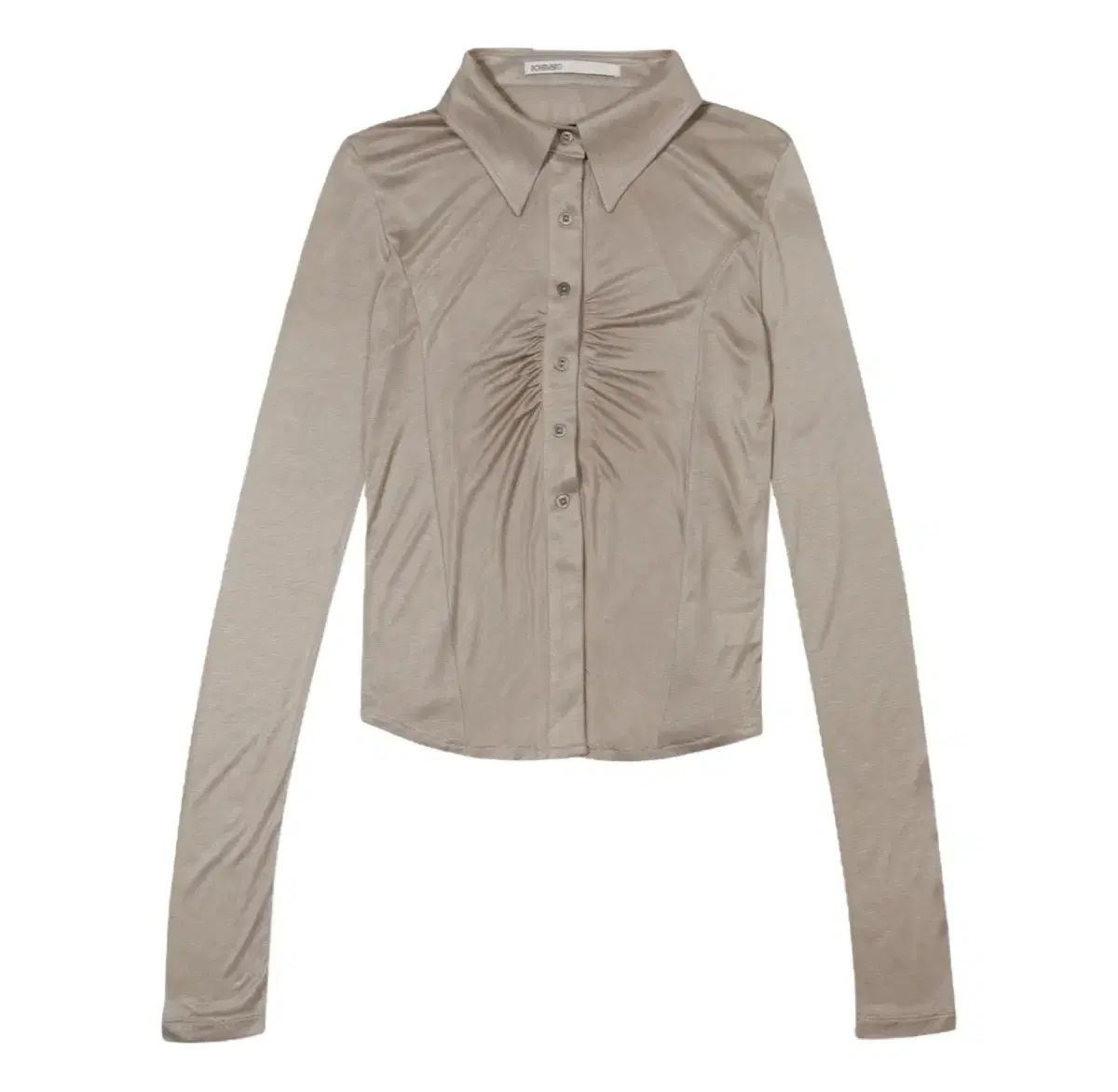 보헤미안서울 SHIRRING COLLAR SHIRT, BEIGE