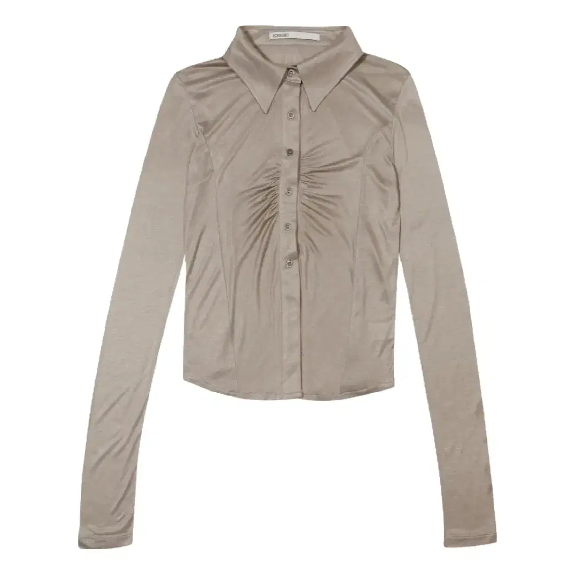 보헤미안서울 SHIRRING COLLAR SHIRT, BEIGE