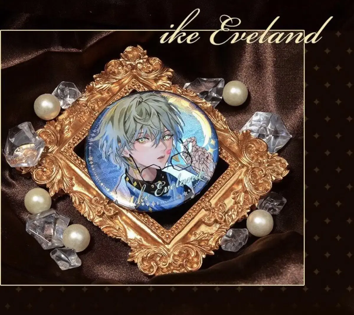 NIJISANJI Luxiem Ike E-brand Can Badge Pin Button Unofficial goods
