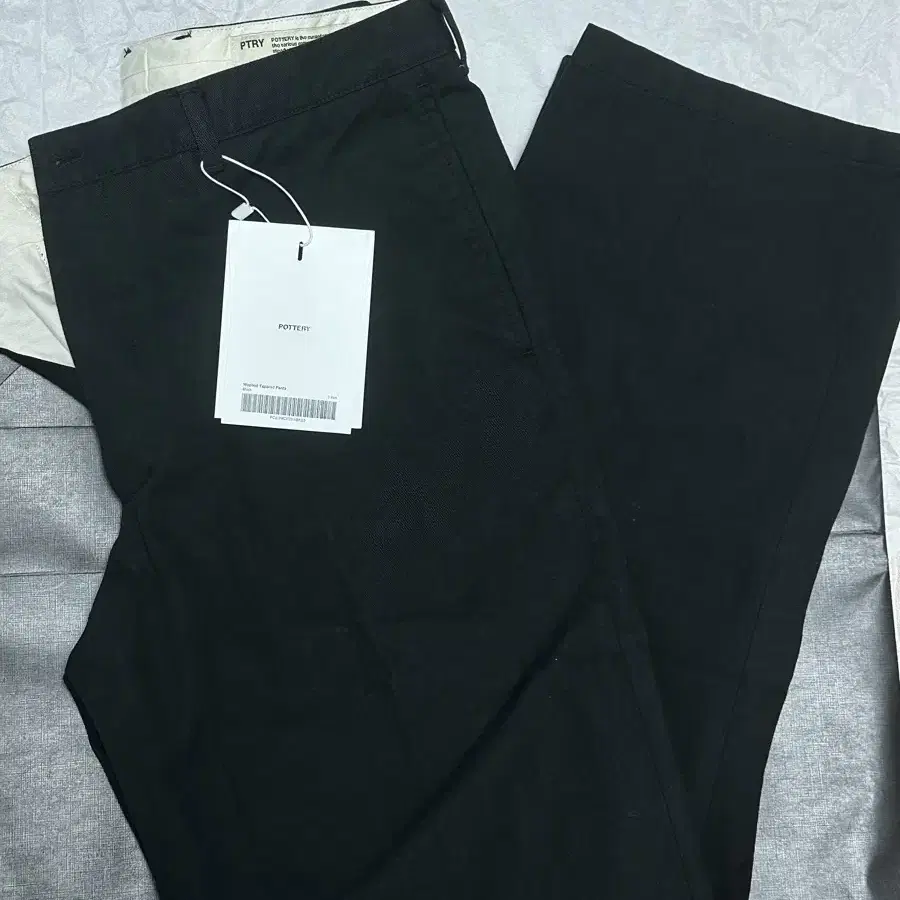 포터리 Washed Tapered Pants_Black 3 사이즈(32)