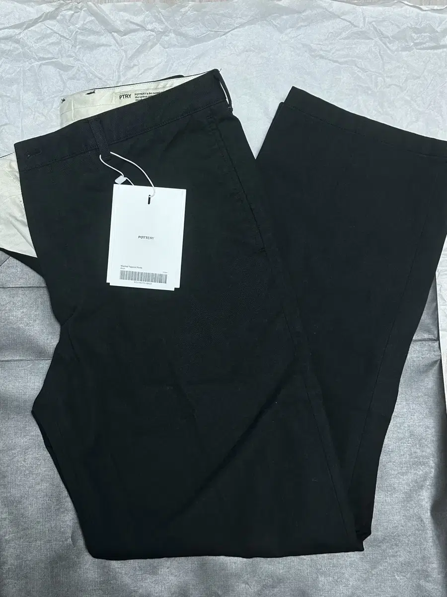 포터리 Washed Tapered Pants_Black 3 사이즈(32)