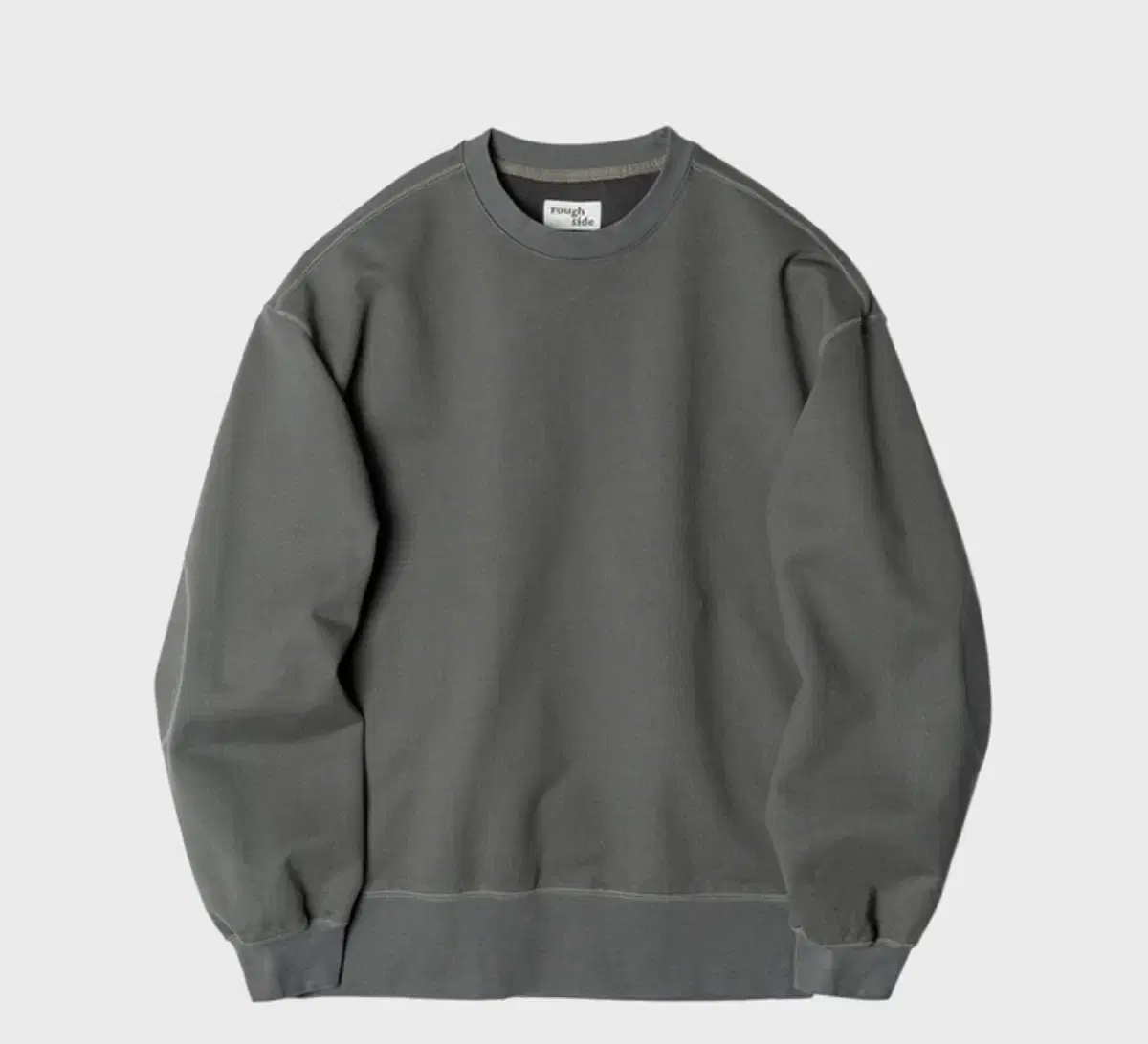 러프사이드 Oversized Sweat Shirt Ash Grey