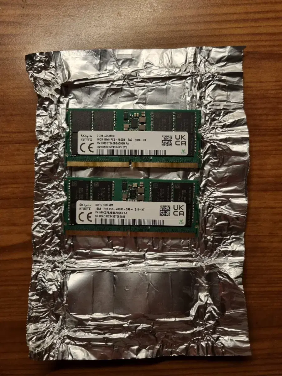 하이닉스 DDR5 4800B 16GB 2장