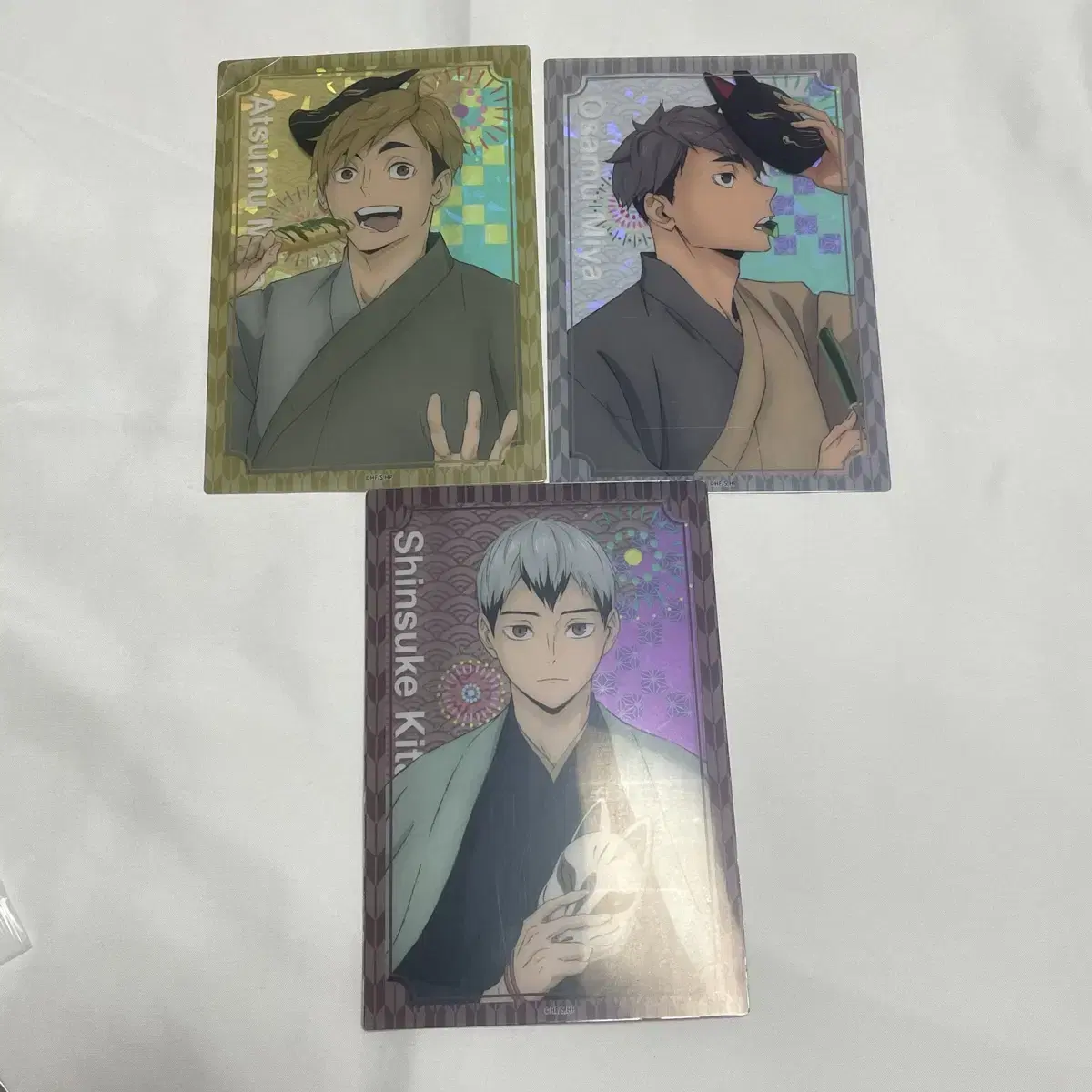 Haikyuu Inarizaki Kita Osamu Atsumu Jidai Clear postcard kard