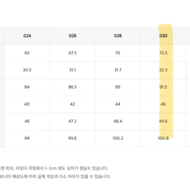 로엠 롱부츠컷 데님 30