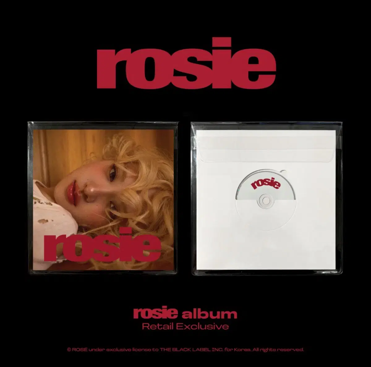 로제 솔로 앨범 rosie 미개봉 retail 버전 30장