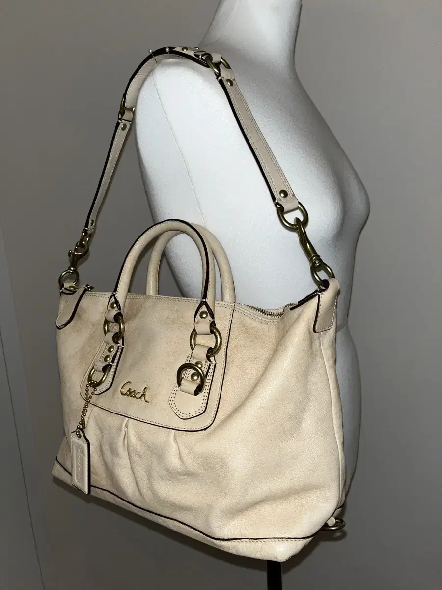 COACH vintage coach cream bag