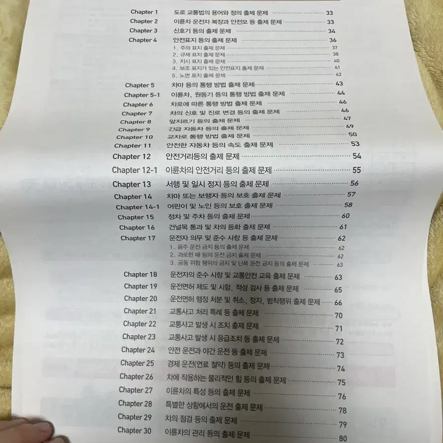 이륜차 시험문제집 판매 자동차