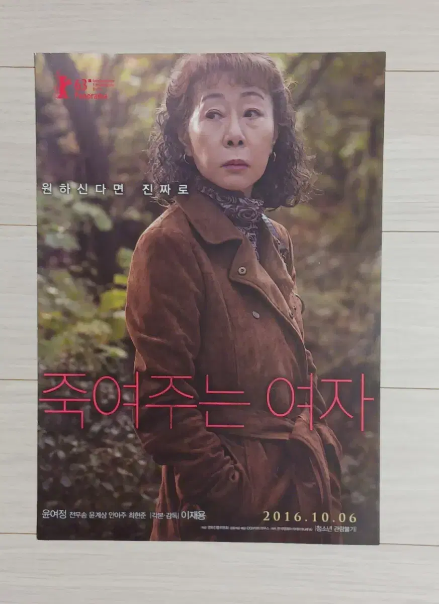 윤여정 윤계상 전무송 죽여주는여자(2016년)전단지