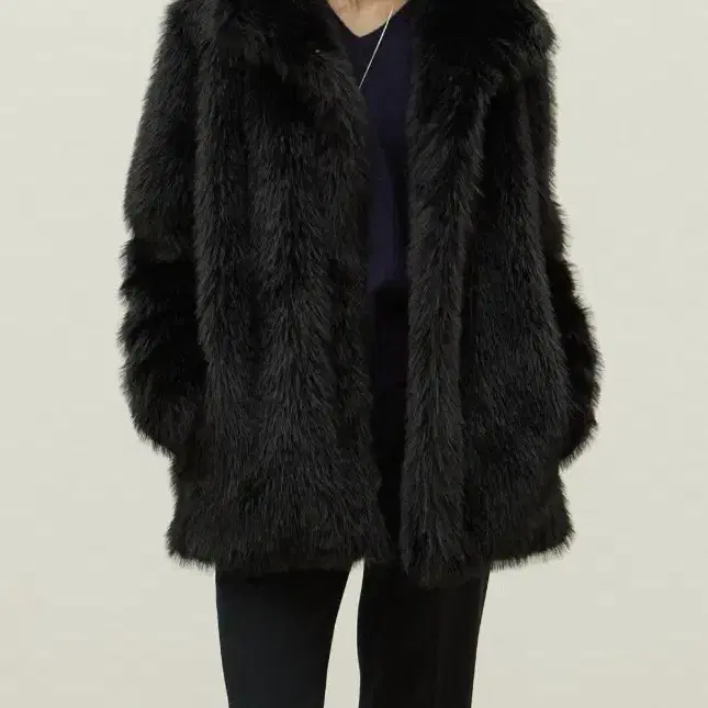 oveof 오브오브 퍼자켓 Bush fur jacket  black