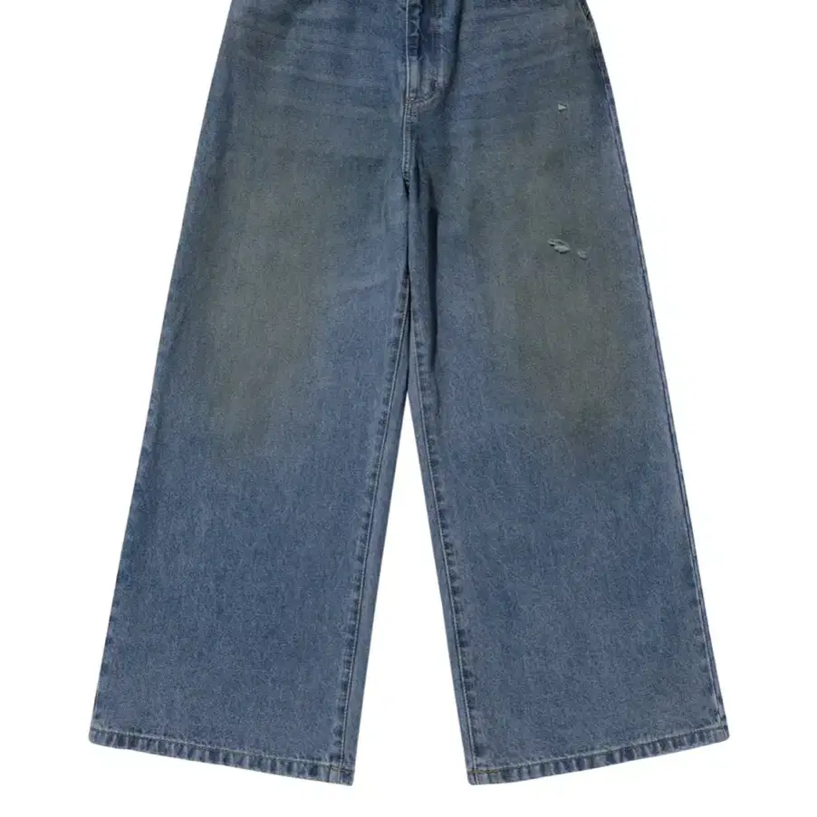 Suu) OIL FADED DENIMPANTS YELLOW BLUE 2