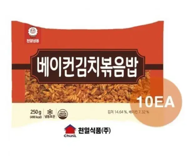 무료배송-천일 냉동 베이컨김치볶음밥 250g 10봉