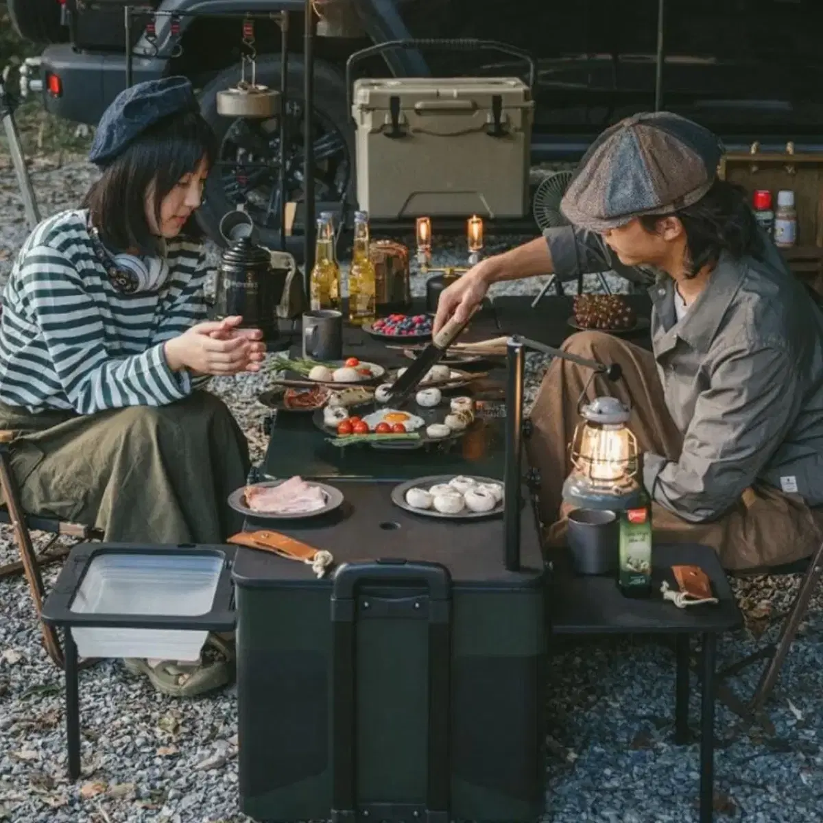 네이처하이크 캠핑 야외용 IGT 올인원 멀티 키친박스 이동식 주방 테이블