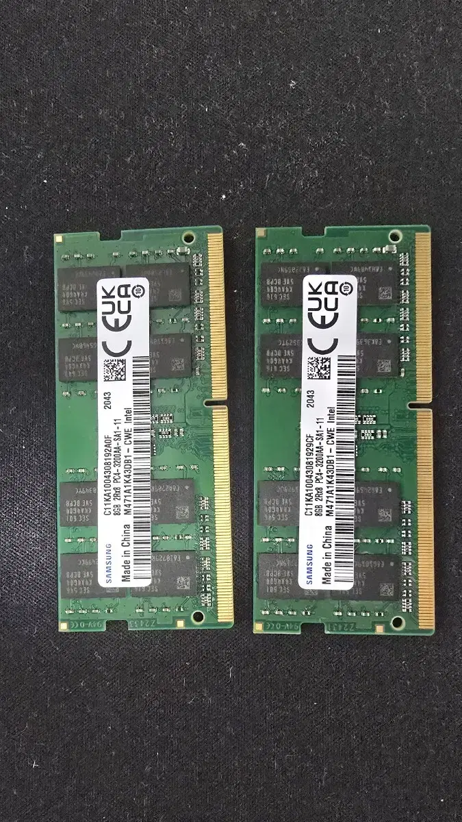 노트북 램 DDR4 삼성 SODIMM 3200