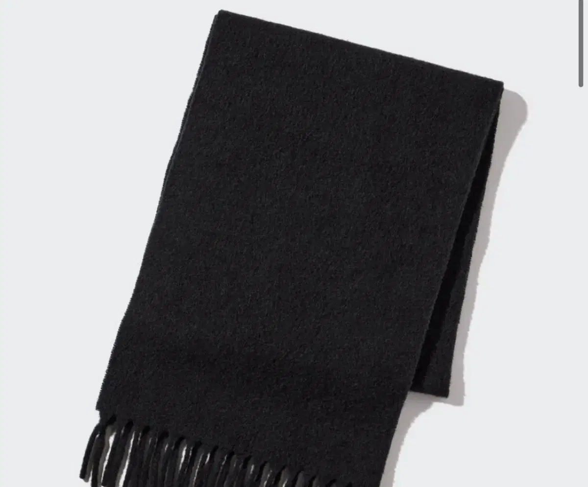 Uniqlo Souffle Chunky Stole Shawl Black