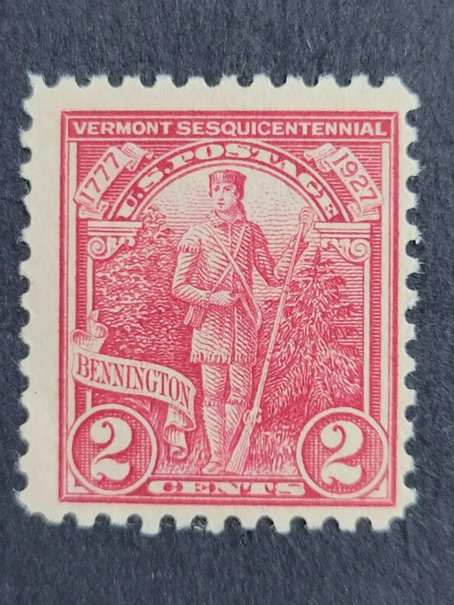 (미국우표)1927년 버몬트정착 150주년 기념 우표Vermont Se