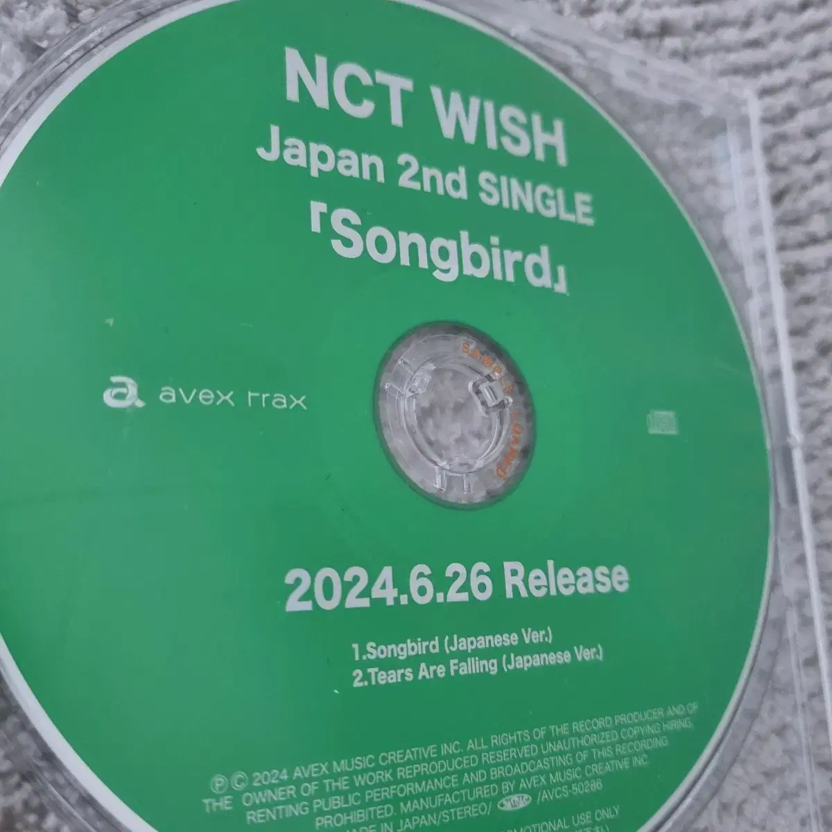 NCT WISH(엔씨티 위시) Songbird 일본 프로모션 CD