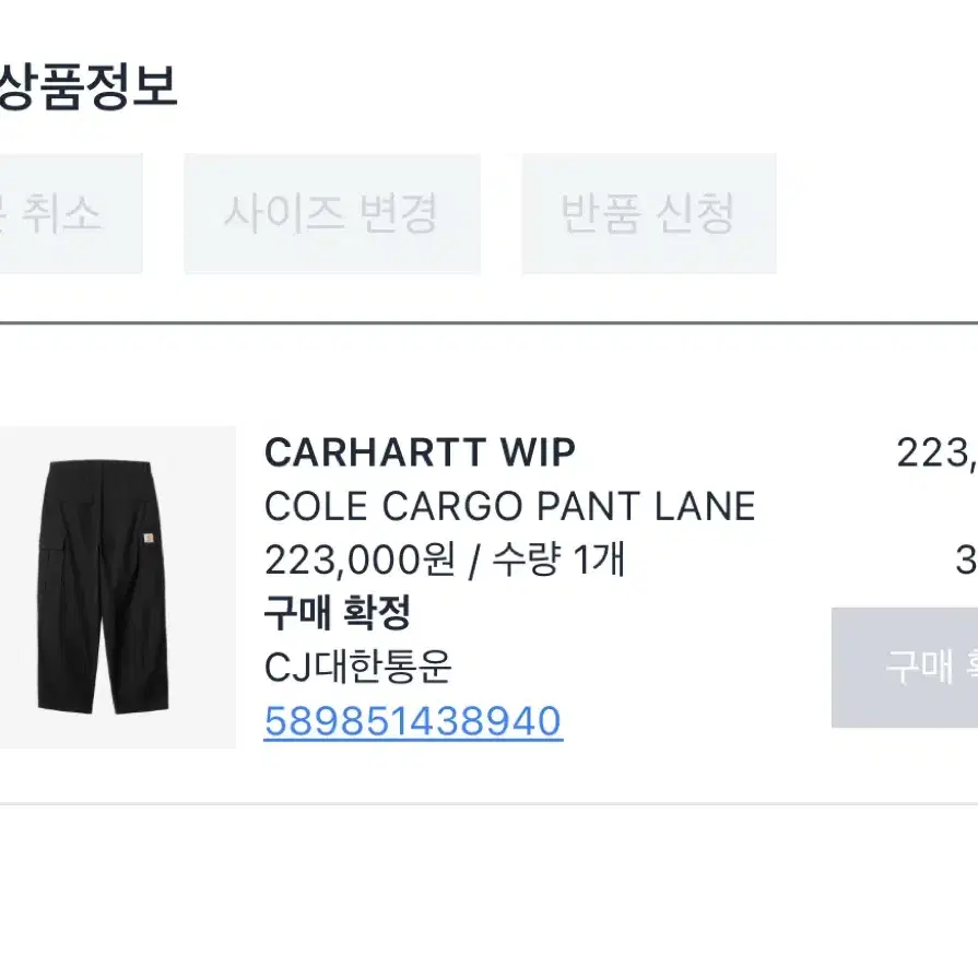 Carhartt wip cole cargo