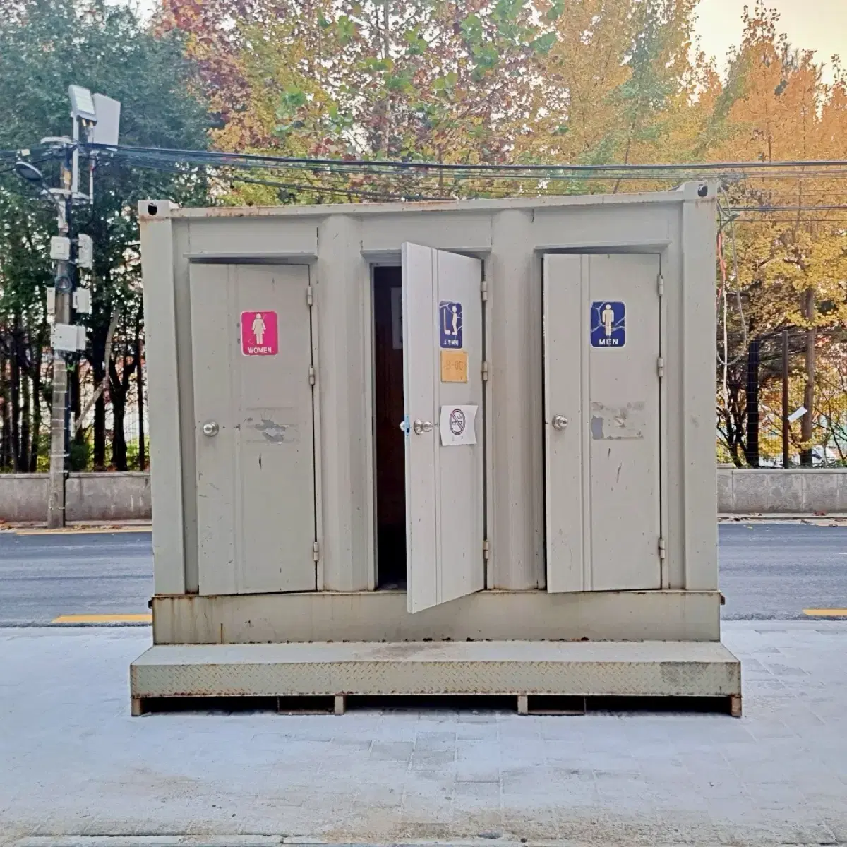 중고 포세식화장실 3칸 현장화장실 간이화장실